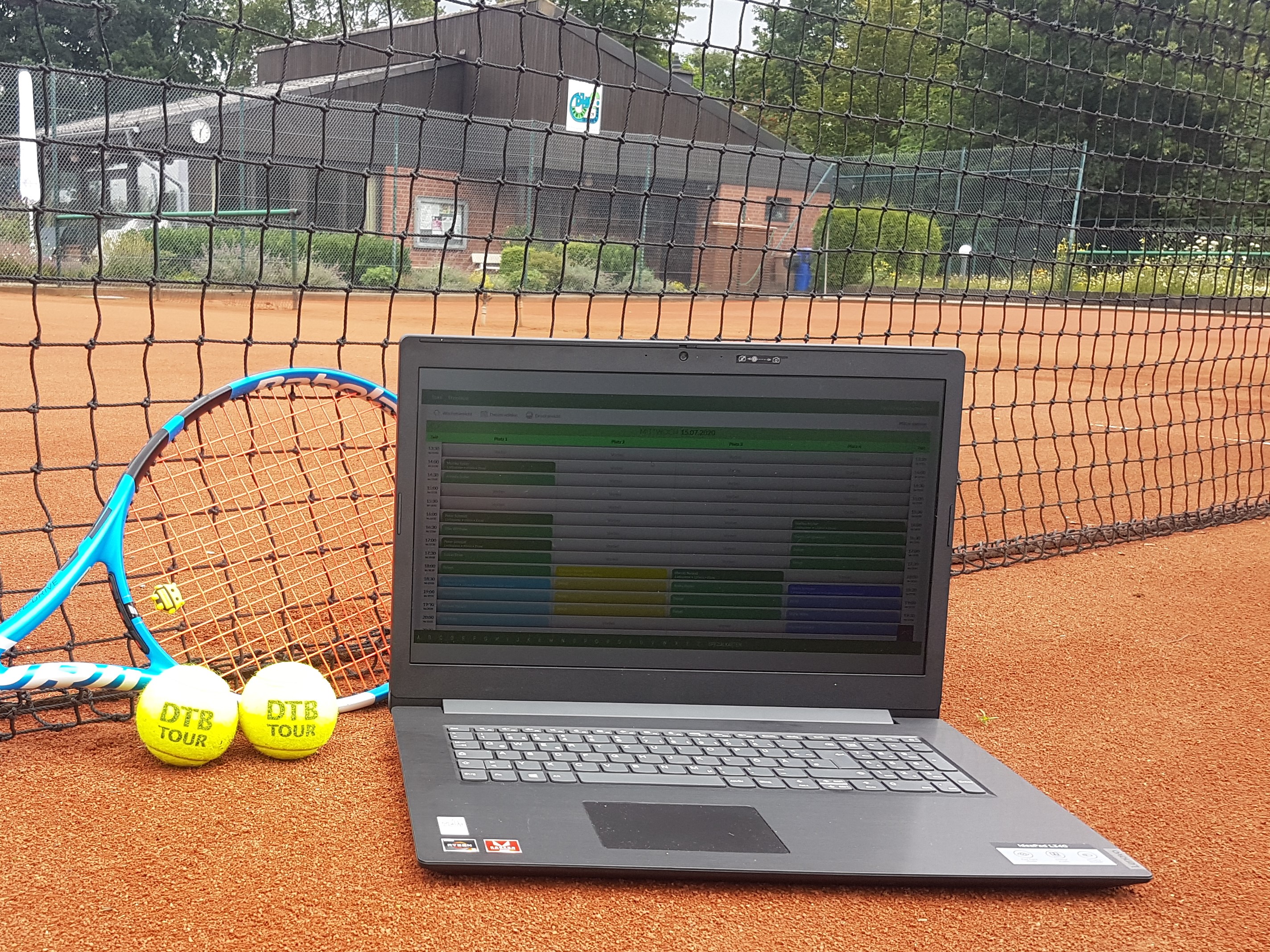 Online Platzreservierung in der Tennisabteilung